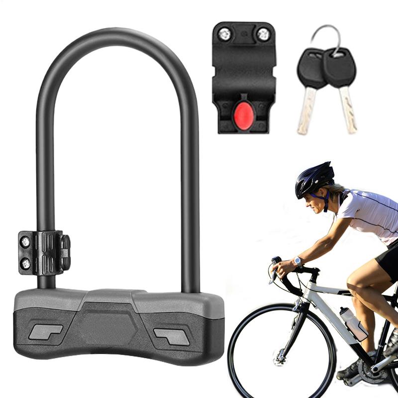 Cycling Commuter - オートバイロックバイクロックヘビーデューティ盗難防止サイクリング用品ラックハンドルバー通勤旅行屋外学校大人