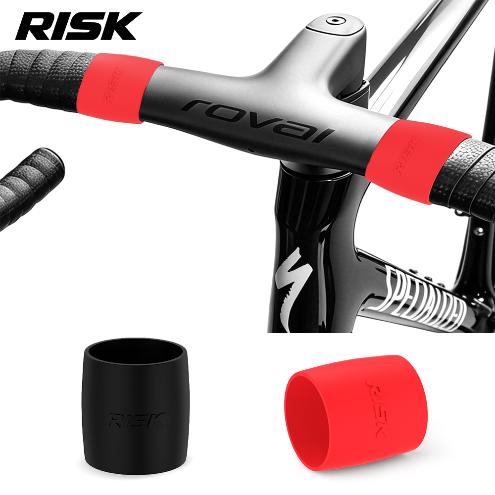 Cycling Commuter Bag - 2個/袋入り RISK ロードバイク用伸縮性ハンドルバーストラップ バーテープ固定リングスリーブループ シリコンバンド