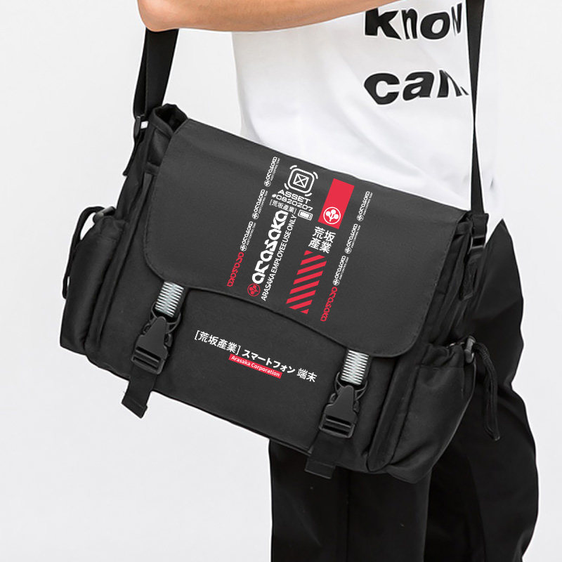 Cycling Commute Bag - アニメ サイバーパンク2077 コスプレ シングルショルダー クロスボディ バックパック