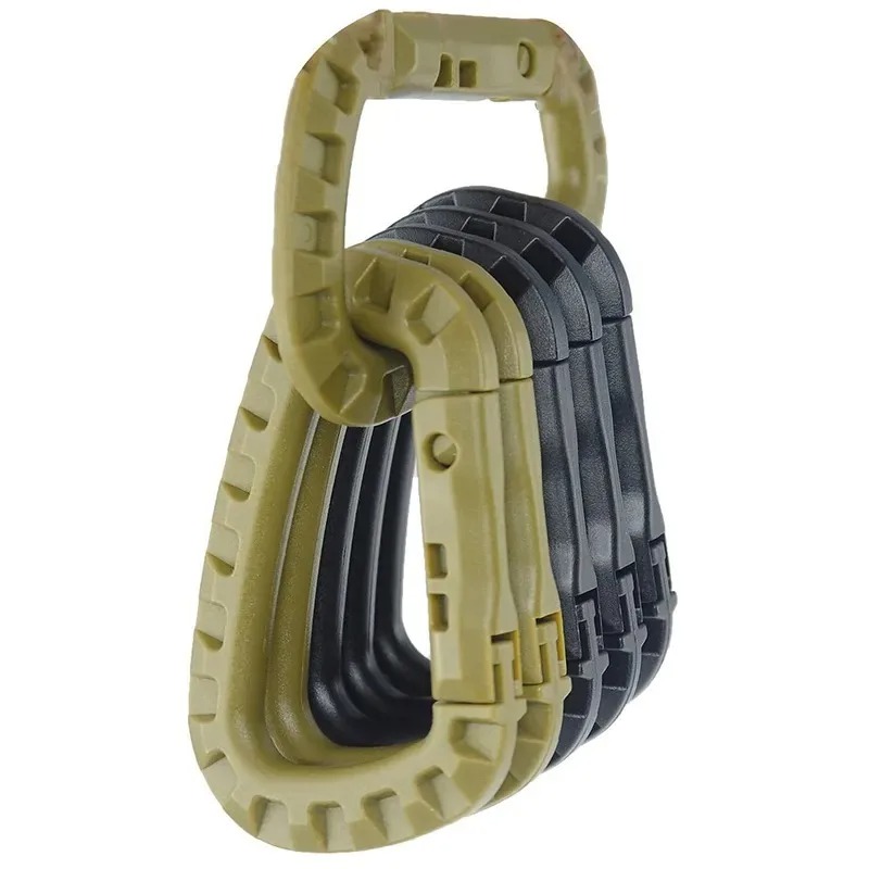 Chain Lock Combination - タクティカルカラビナキーホルダー,プラスチックスチール,クイックフック,ウェビング,グリムロックロック,屋外バックパック,バックル