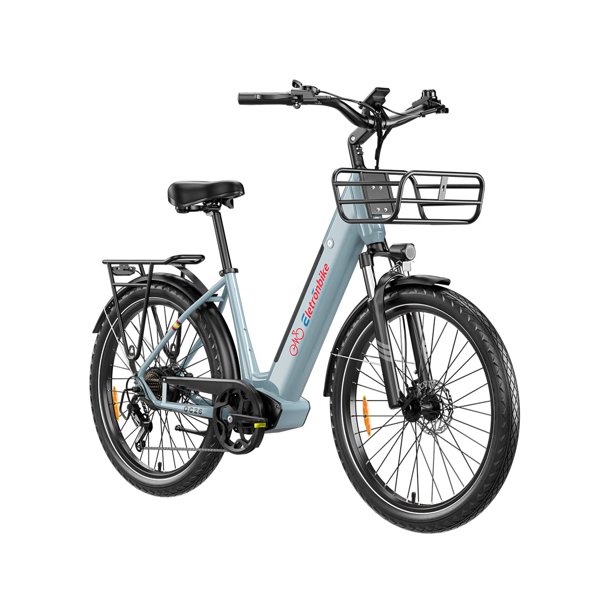 Commuting With Bike - ELETRONBIKE OC26 リアハブモーター アルミ合金製 7速センサー 電子式ポータブルモデル