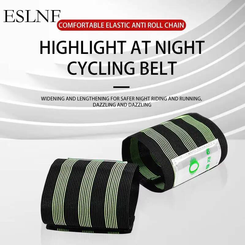 Cycling Commuter - ESLNF ユニバーサル反射自転車安全ストラップ調節可能な足首パンツレッグストラップ高視認性 MTB ロードコミューター夜間サイクリング