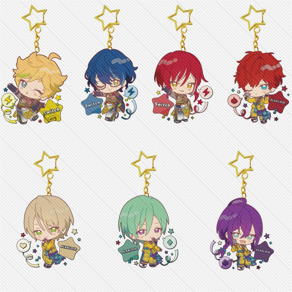 Chain Lock Combination - 6CMゲームアンサンブルスターズ!! アクリルスタンドキーホルダーモデルデスク装飾コスプレキャラクター装飾アクセサリー良いクリスマスプレゼント