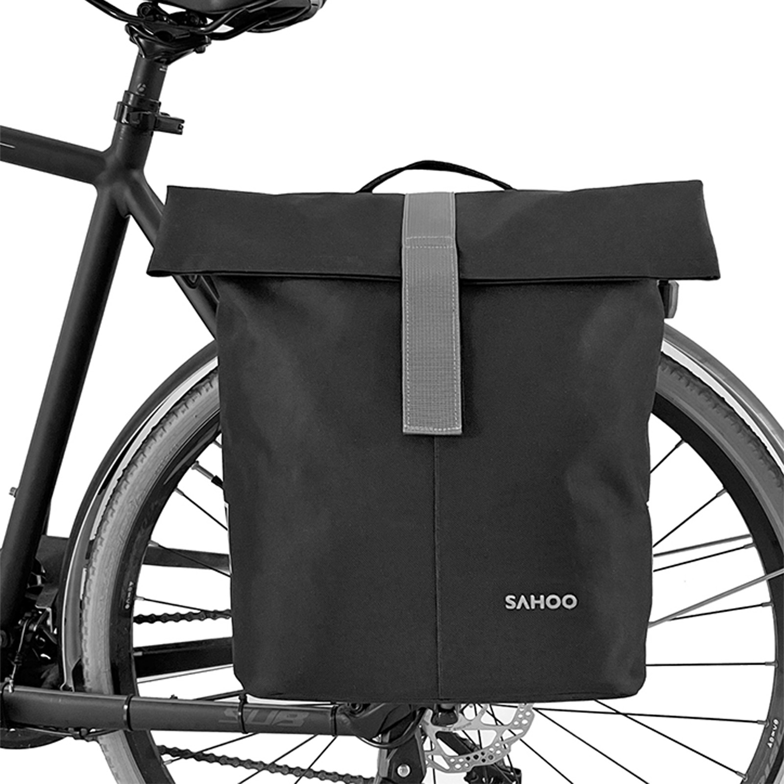 Cycling Journey - 大容量の自転車後部座席バッグ,18l,14l,自転車,旅行,通勤用のクロスボディ