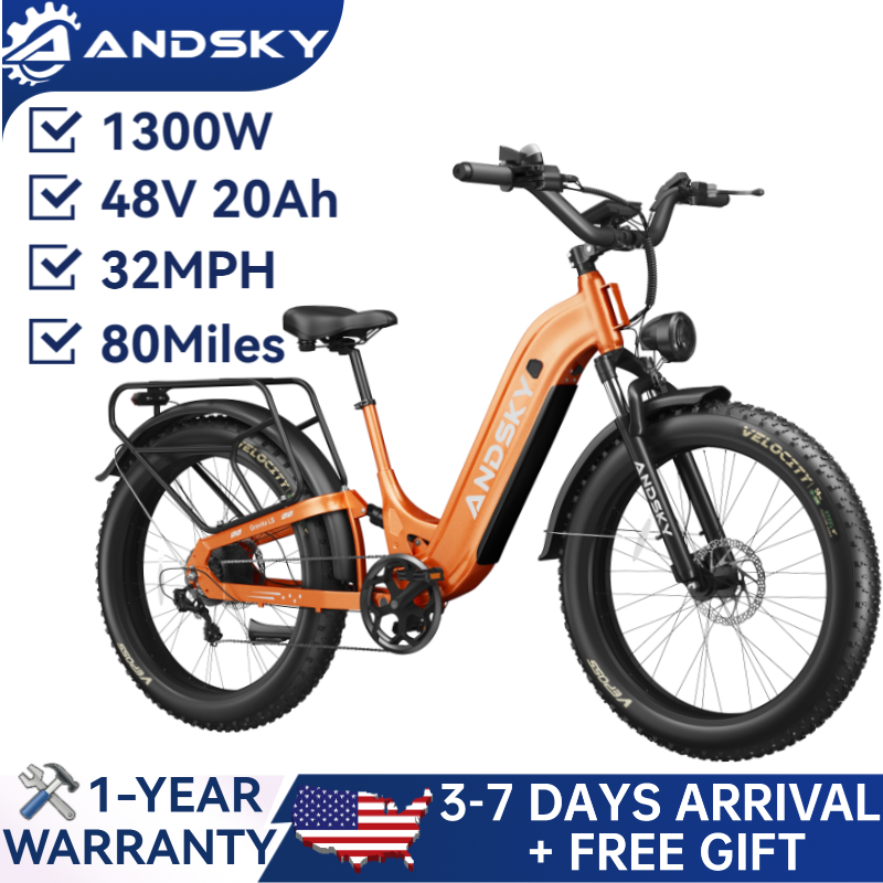 Commuting On Mountain Bike - ANDSKY Gravita LSステップスルー電動自転車 120KM長距離走行 48V 20AH着脱式バッテリー
