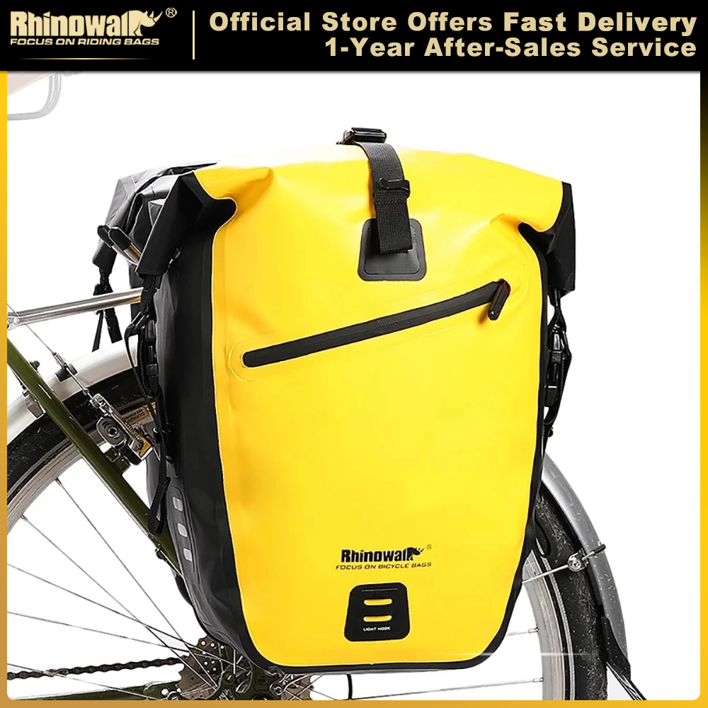 Cycling Journey - Rhinowalk 防水バイクバッグ 20L/27L 旅行用サイクリングバッグ バスケット 自転車リアラック