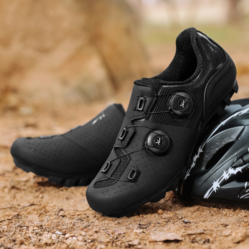 Cycling Commute Shoes - メンズロードマウンテンバイクライディングシューズ快適な四季通し通気性耐摩耗性通勤レジャーオフロードライディングシューズ