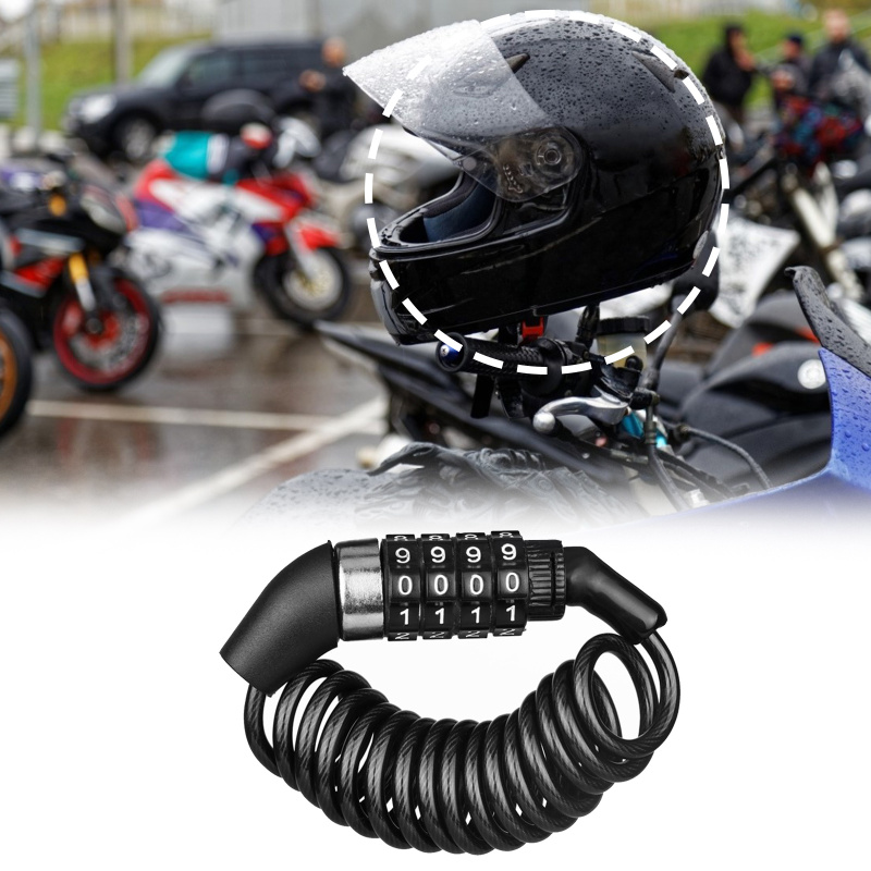 D1 バイク・自転車用盗難防止チェーン 4桁パスワード式コン - Chain Lock Combination のレビューと価格