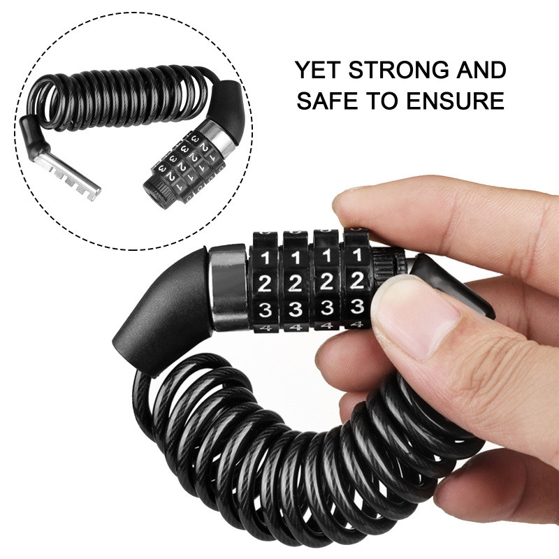 D1 バイク・自転車用盗難防止チェーン 4桁パスワード式コン - Chain Lock Combination のレビューと価格