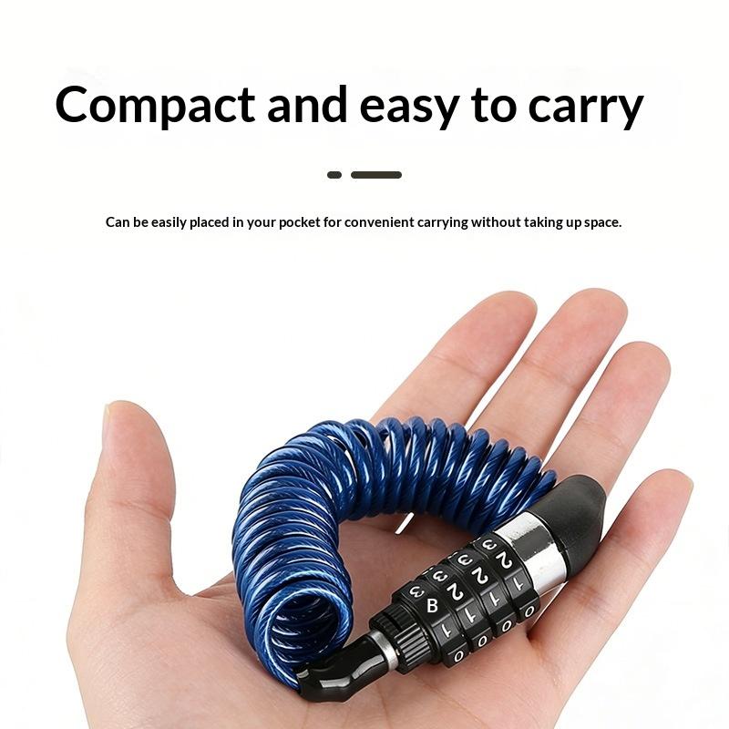 新型バイク・自転車用盗難防止チェーン 4桁パスワード式コンビ - Chain Lock Combination のレビューと価格