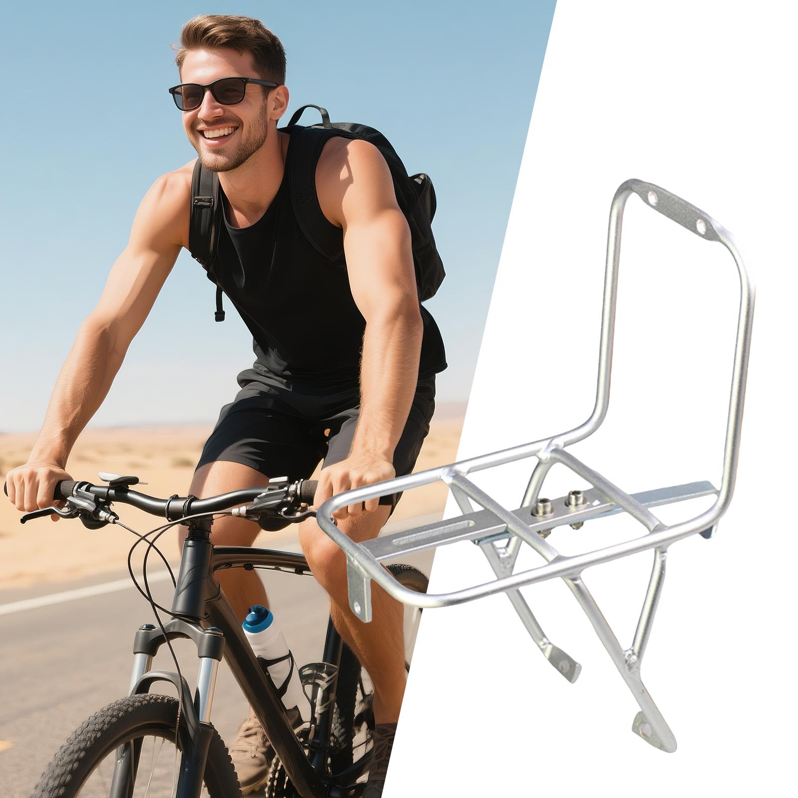 自転車フロントラック アルミ合金キャリア ヘビーデューティー - Cycling Commuter のレビューと価格
