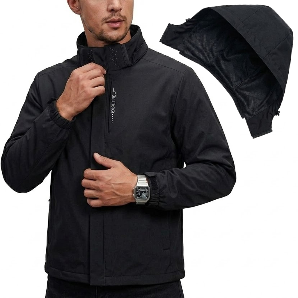 メンズ防水タクティカルウィンドブレーカージャケット、取り外し - Cycling Commuter Jacket のレビューと価格