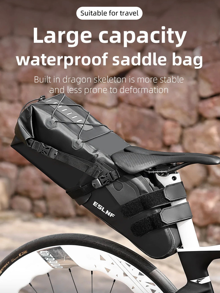 ESLNF反射防水MTB 10L大容量サドルバッグ 自転車バ - Cycling Journey のレビューと価格