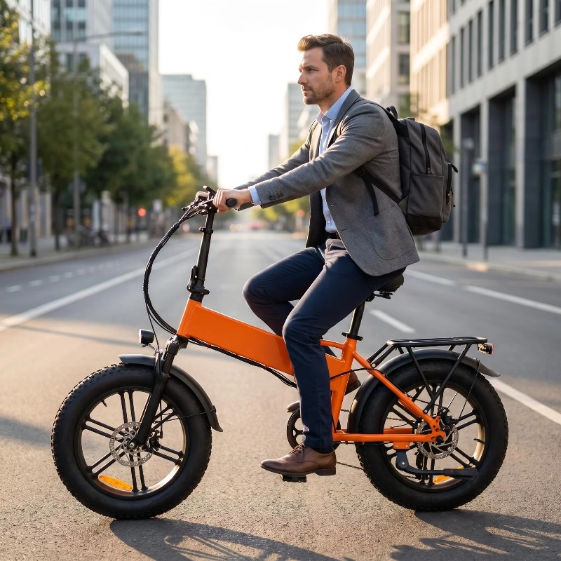 ポータブル折りたたみ式20インチ電動マウンテンバイク500W - Commuting With Bike のレビューと価格