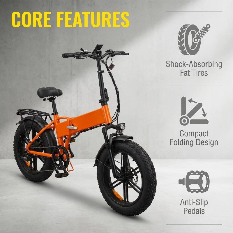 ポータブル折りたたみ式20インチ電動マウンテンバイク500W - Commuting With Bike のレビューと価格
