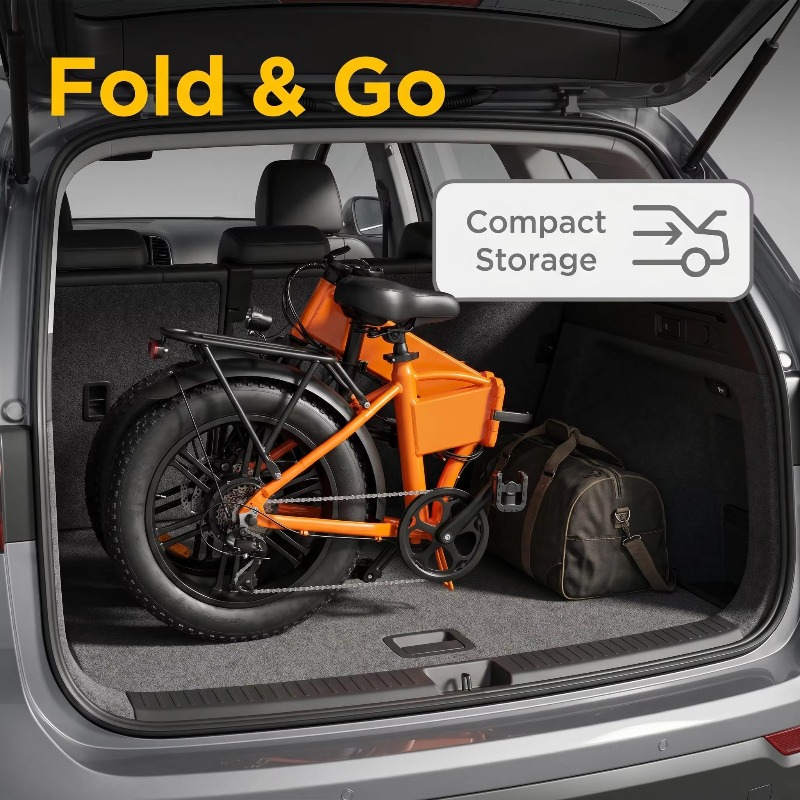 ポータブル折りたたみ式20インチ電動マウンテンバイク500W - Commuting With Bike のレビューと価格