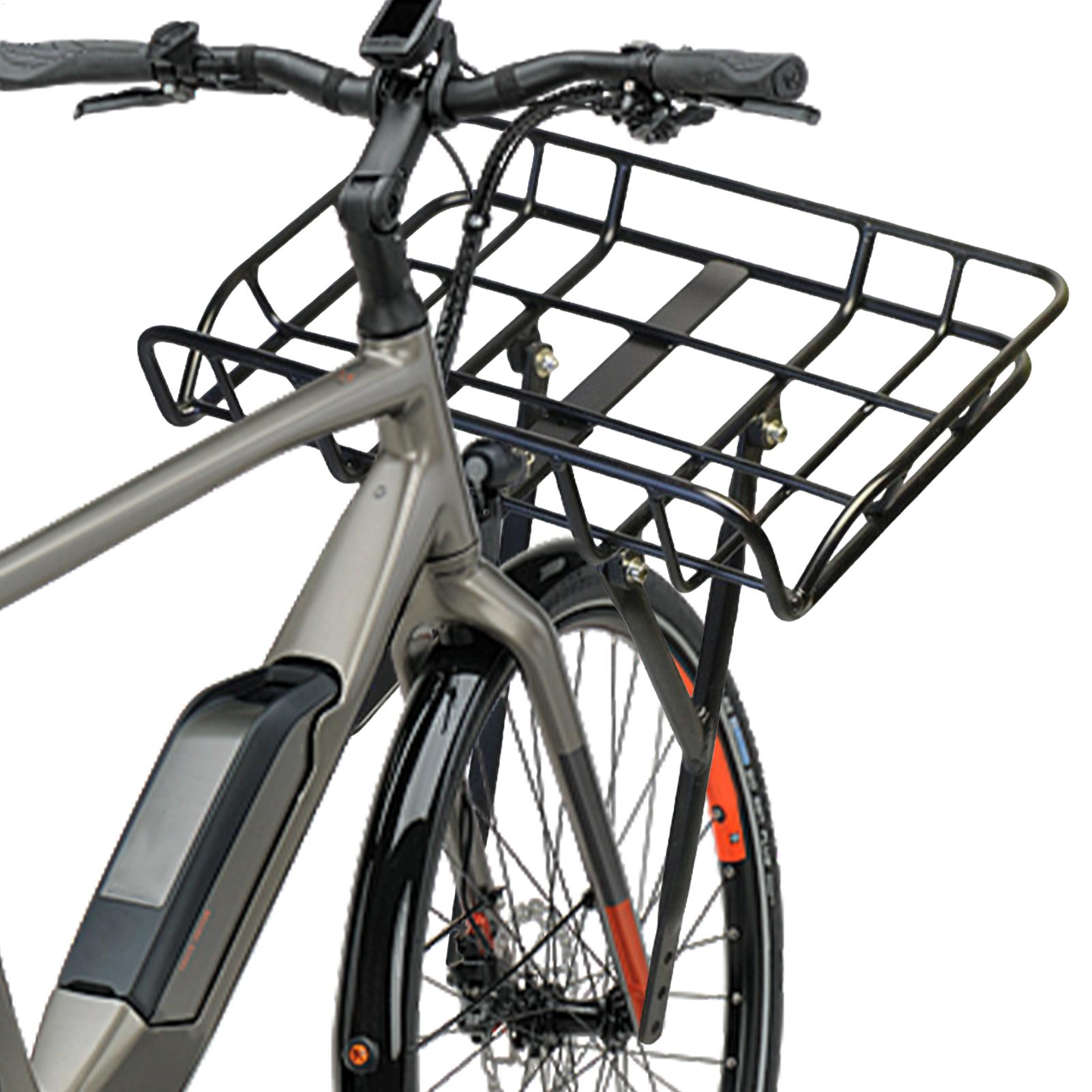 クイックリリース式フロントバイクバスケット 大容量メタルカー - Cycling Commuter のレビューと価格