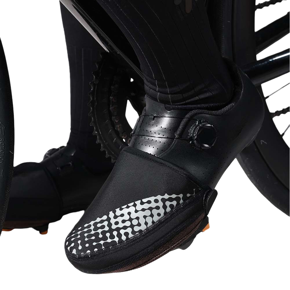 ロードマウンテンバイクシューズカバー ハーフレングス 防風  - Cycling Commute Shoes のレビューと価格