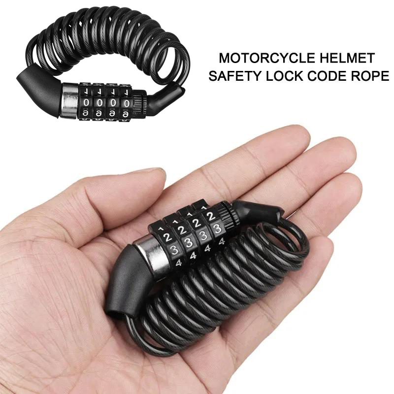 オートバイ自転車盗難防止チェーン 4 桁パスワードコンビネー - Chain Lock Combination のレビューと価格
