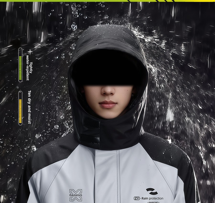 頑丈な二枚組バイク用レインスーツ 防水ジャケットとパンツセッ - Cycling Commuter Rain Jacket のレビューと価格