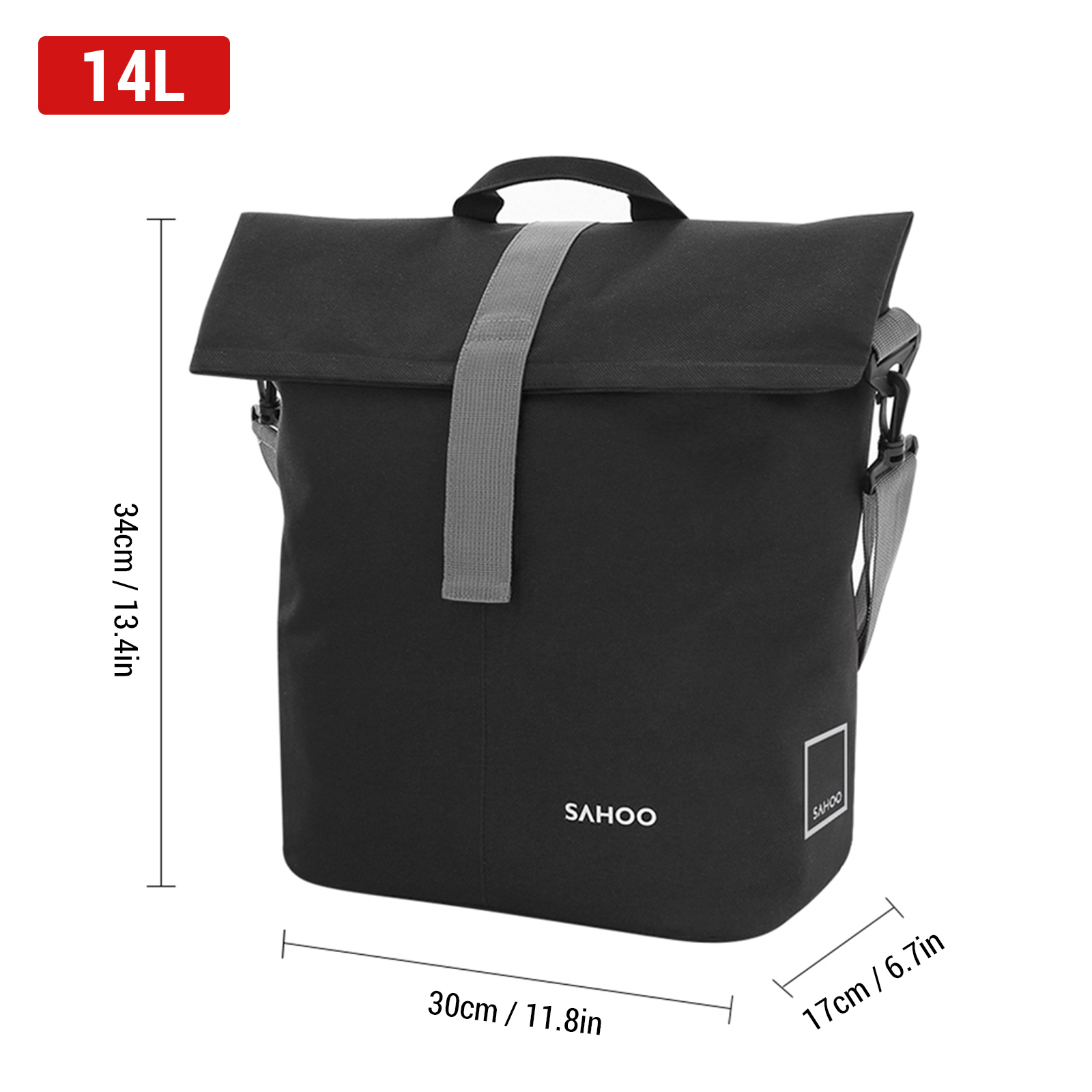 大容量の自転車後部座席バッグ,18l,14l,自転車,旅行, - Cycling Journey のレビューと価格