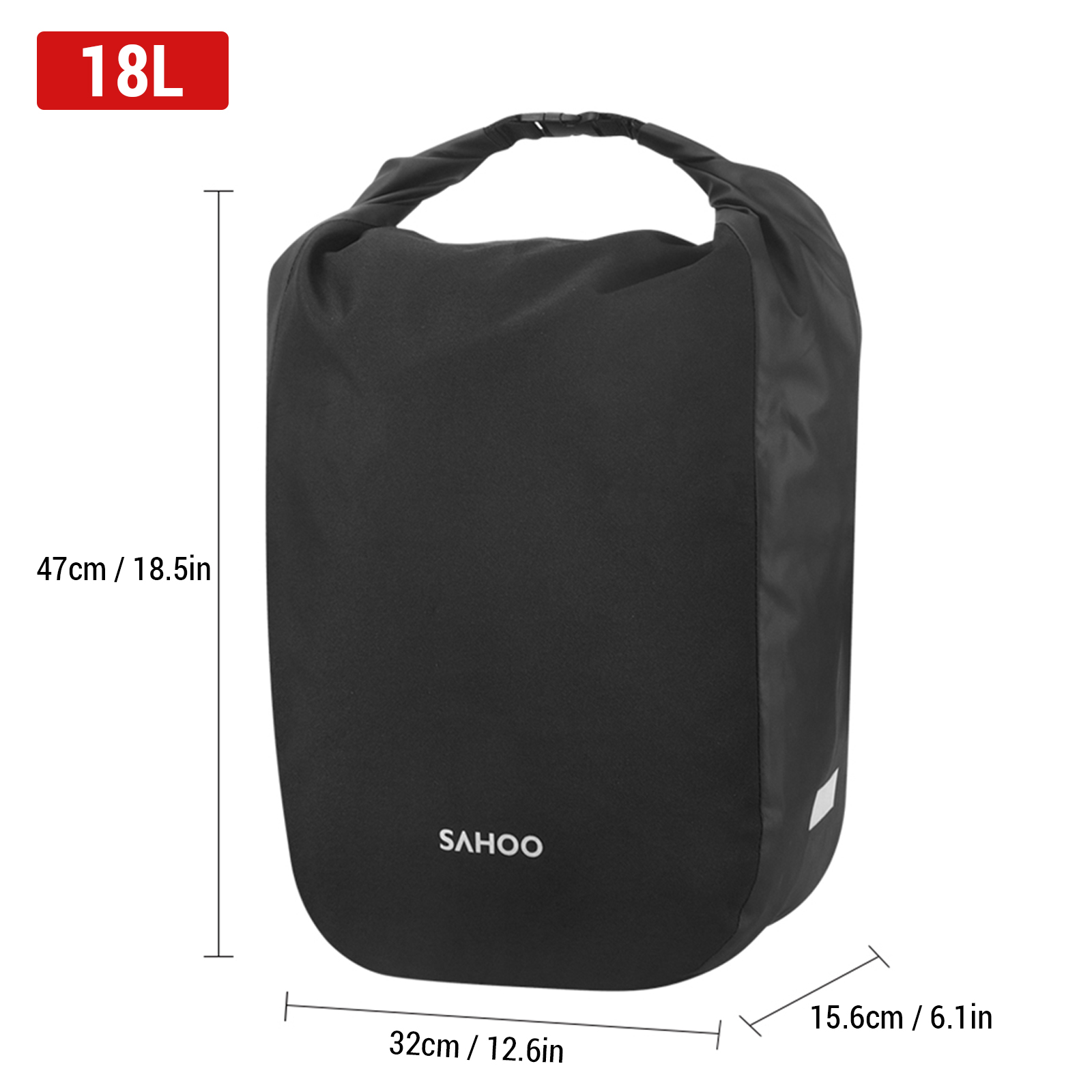大容量の自転車後部座席バッグ,18l,14l,自転車,旅行, - Cycling Journey のレビューと価格