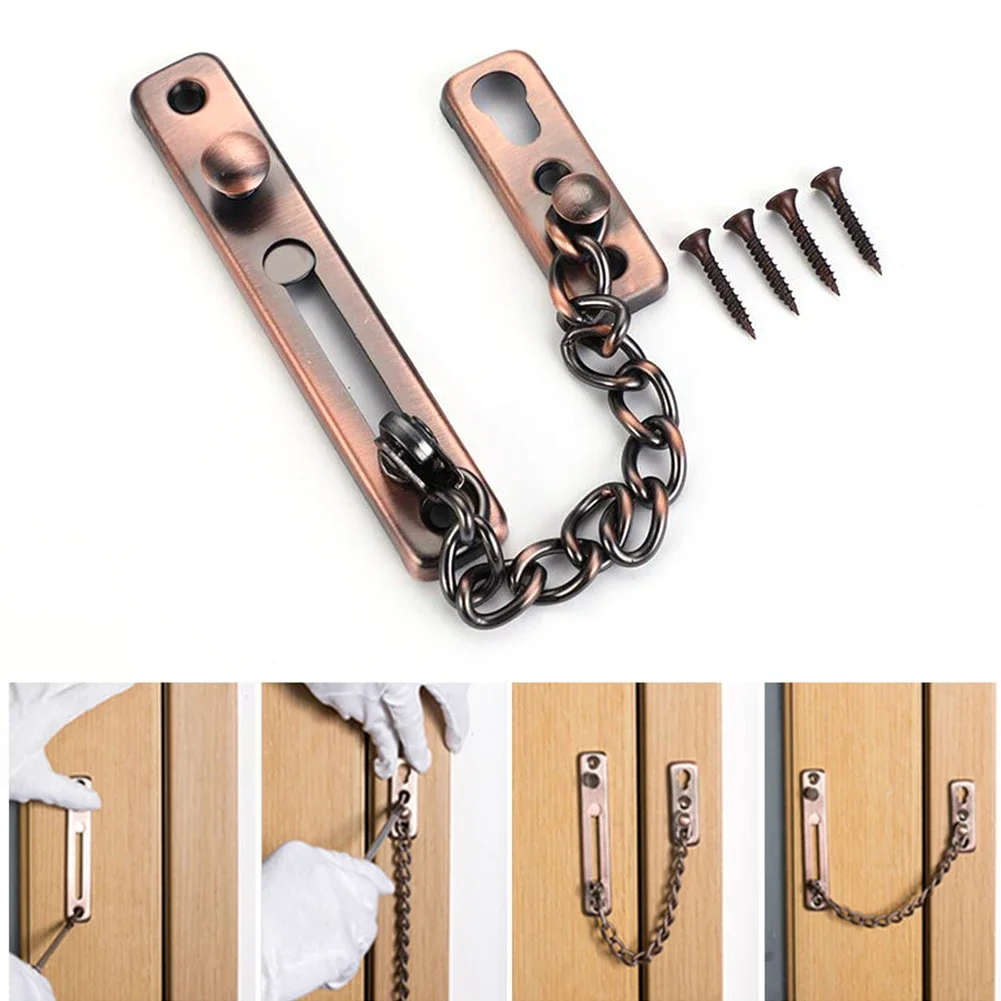 盗難防止ドアロックボルト安全チェーン、ホームラッチバックルガ - Chain Lock Combination のレビューと価格