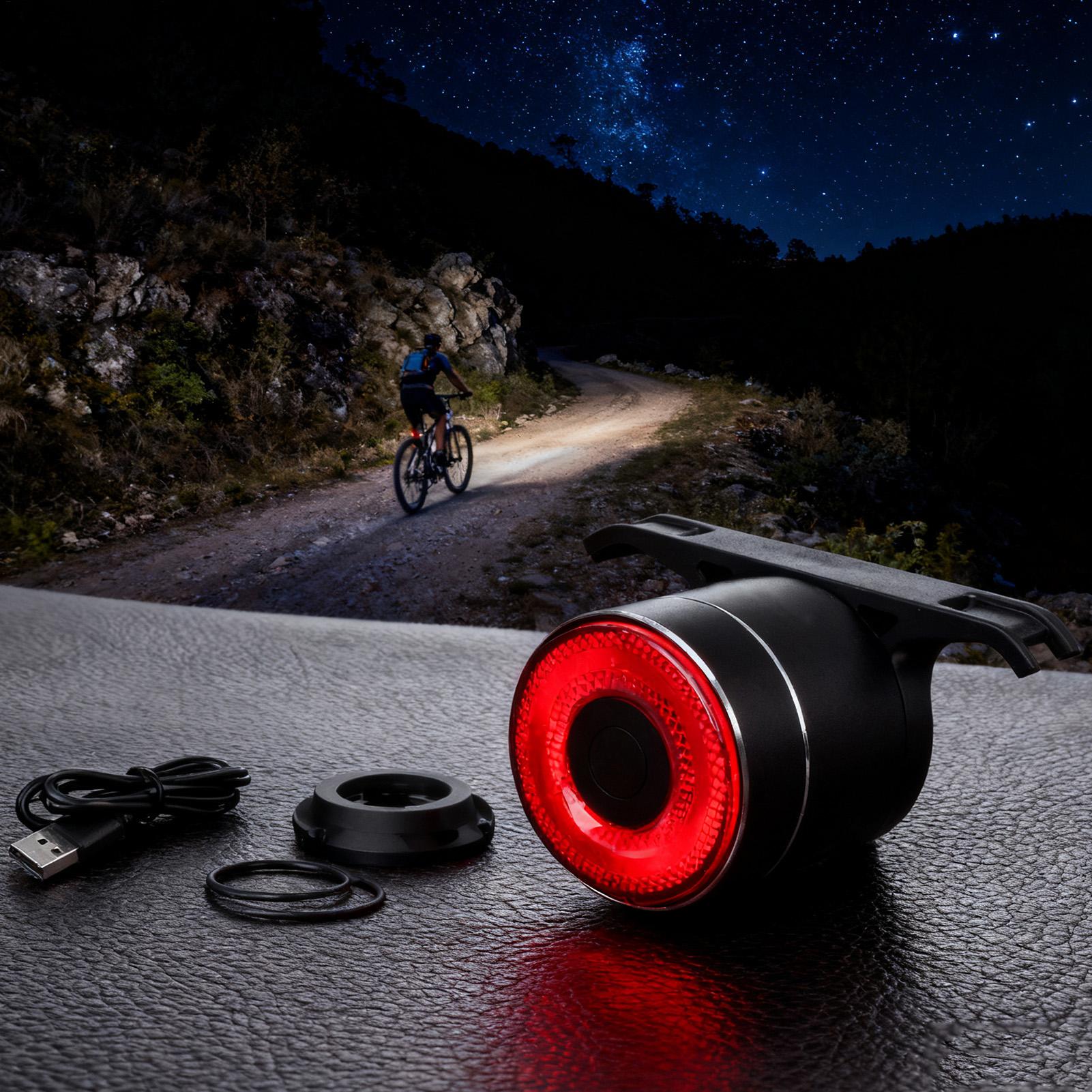 自転車リアライト スマートバイクテールセンシングライト サイ - Cycling Commuter のレビューと価格