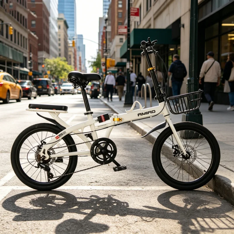 20 インチ超軽量折りたたみ自転車 7 スピードポータブル通 - Commuting With Bike のレビューと価格